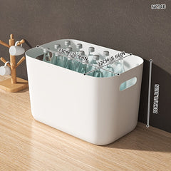 Storage Box with Lid Bathroom Shower Supplies Basket Plastic Container