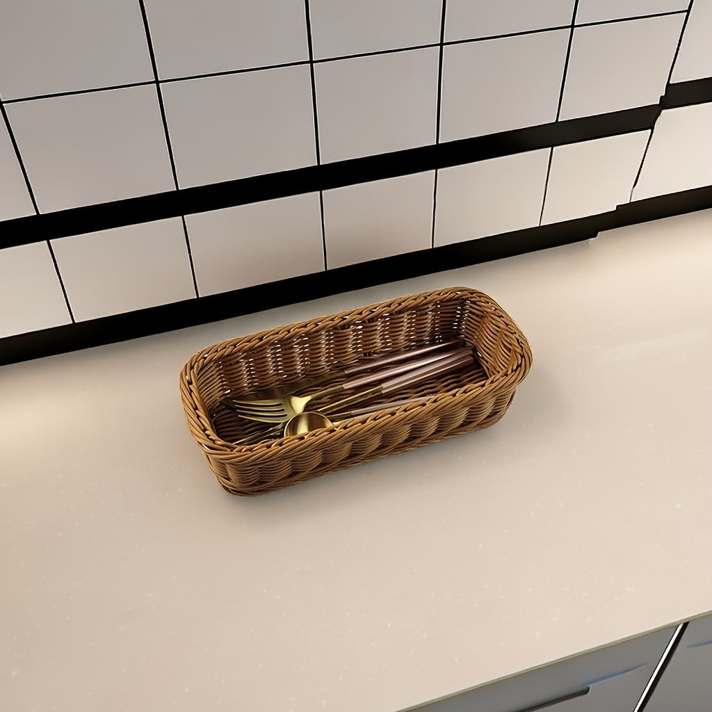 Silver Western Style Fork Storage Box for Kitchen Cutlery