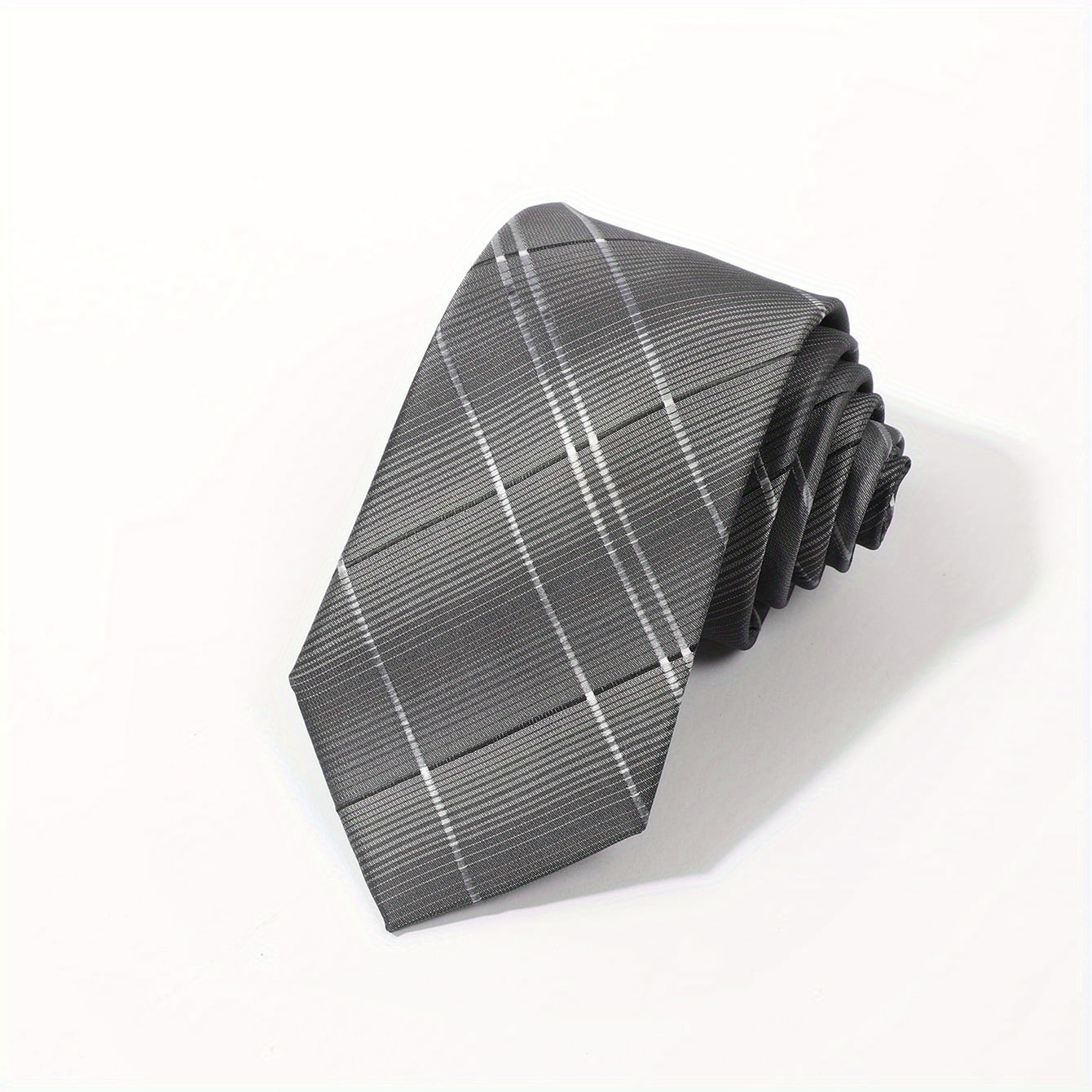 Men's Striped Plaid Suit Fabric Tie
