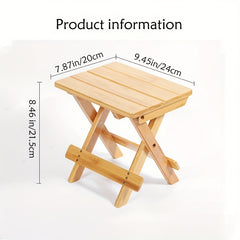 Bamboo Folding Shower Stool for Leg Shaving
