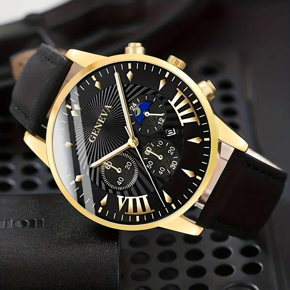 Sports Business Watch & Bracelet Set for Men