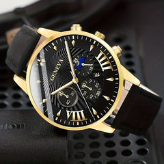 Sports Business Watch & Bracelet Set for Men