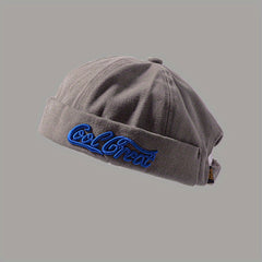 Retro Sailor Hat Embroidered Hip hop Melon Skin Hat