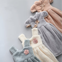 Chinese Style Soft Coral Fleece Hand Towel
