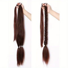 Long Straight Ponytail Hair Extension with Hair Tie