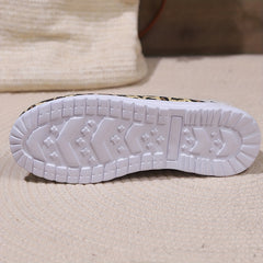 Leopard Print Fleece Snow Boots for Women