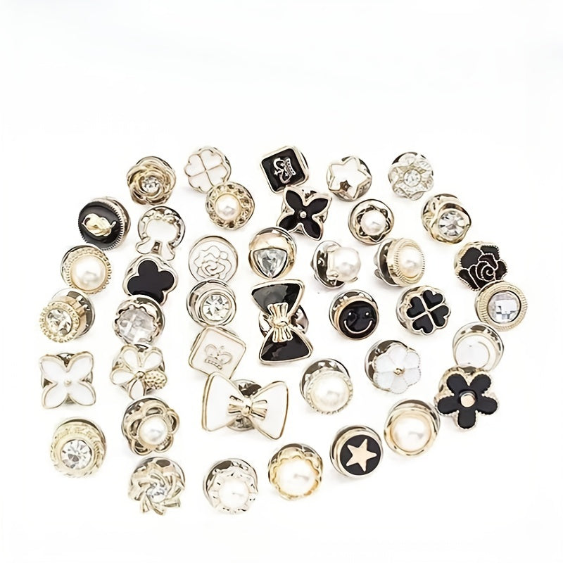 40pcs Anti Exposure Buckle Removable Button for Women Shirts Dresses