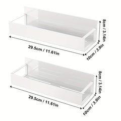 2pc Magnetic Spice Rack Set Large Baskets Kitchen Storage Accessories