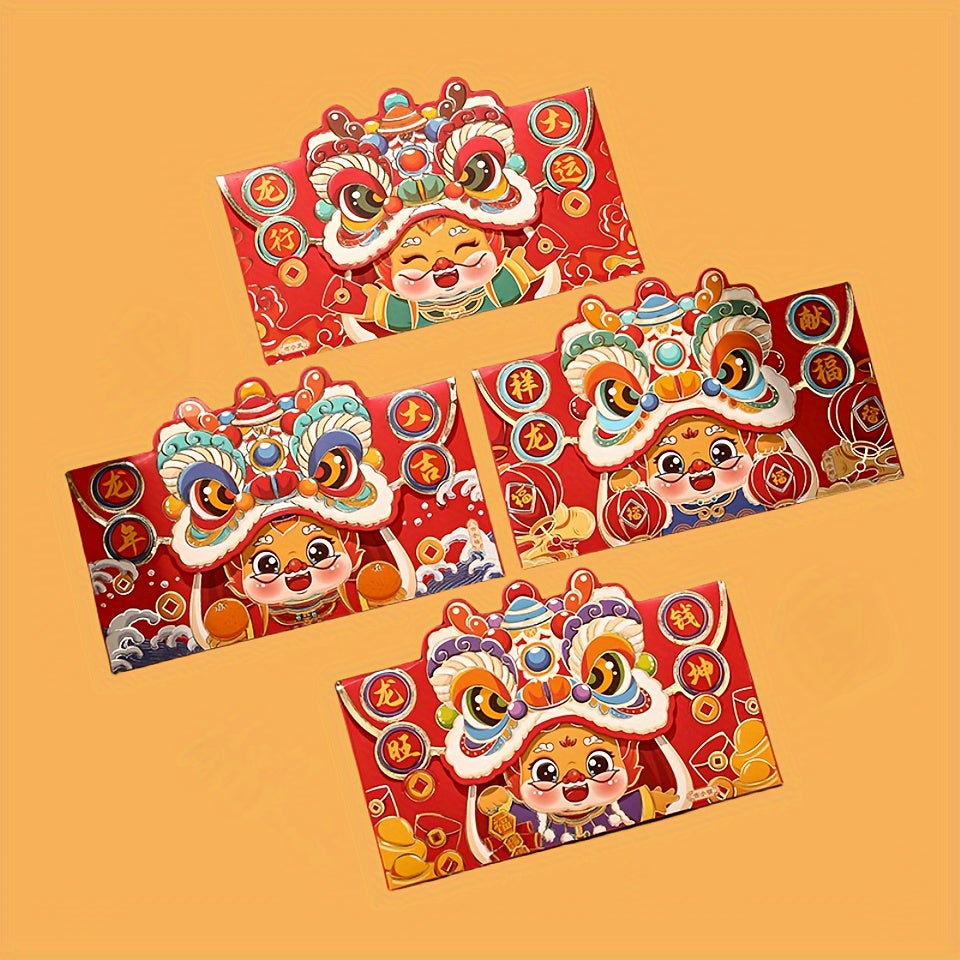 Dragon Year Spring Cartoon Stamping Bag Red Envelope Pendant
