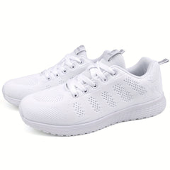 Women's Lightweight Walking Shoes Breathable Gym Sneakers Lace up Running Shoes