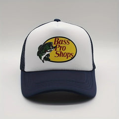 Fish Print Mesh Trucker Hat Unisex Casual Baseball Cap Sunscreen Dad Hats