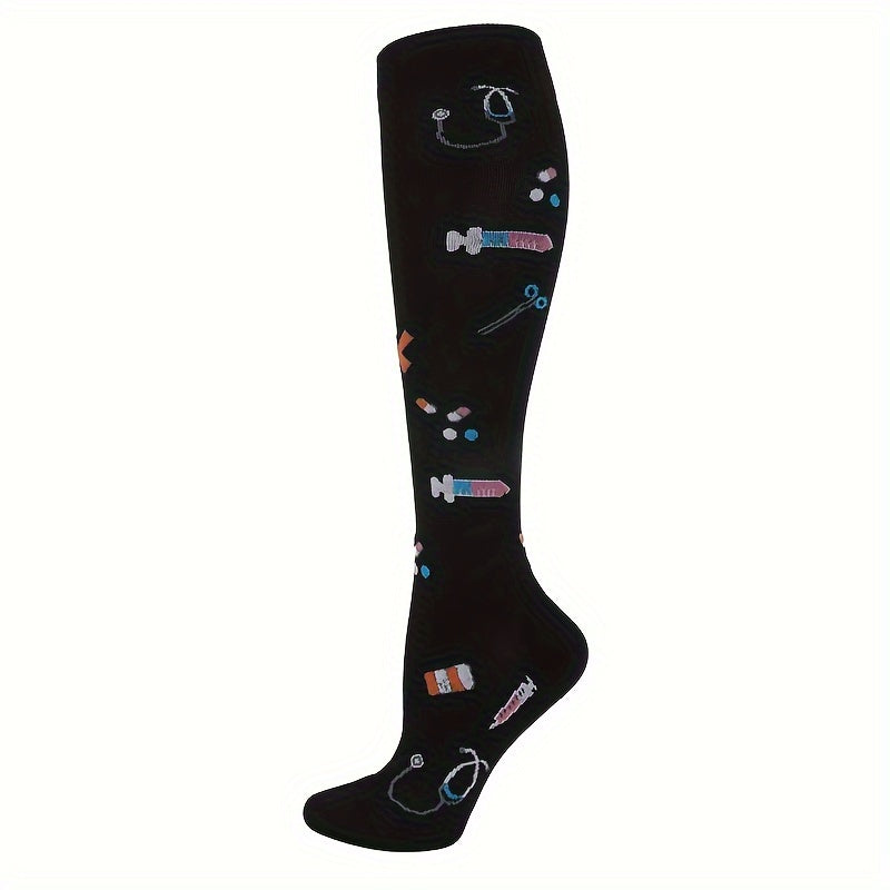 Men's Compression Sport Socks, Moisture Wicking & Breathable