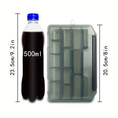 1pc Grid Storage Box Parts Box Tool Box Plastic Household Screw Box