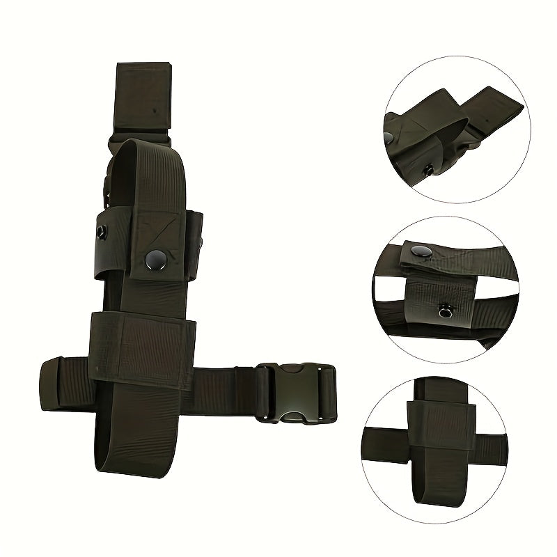 Nylon Leg Pouch Drop Leg Holster Belt Carrier Outdoor Water Bottle Pouch
