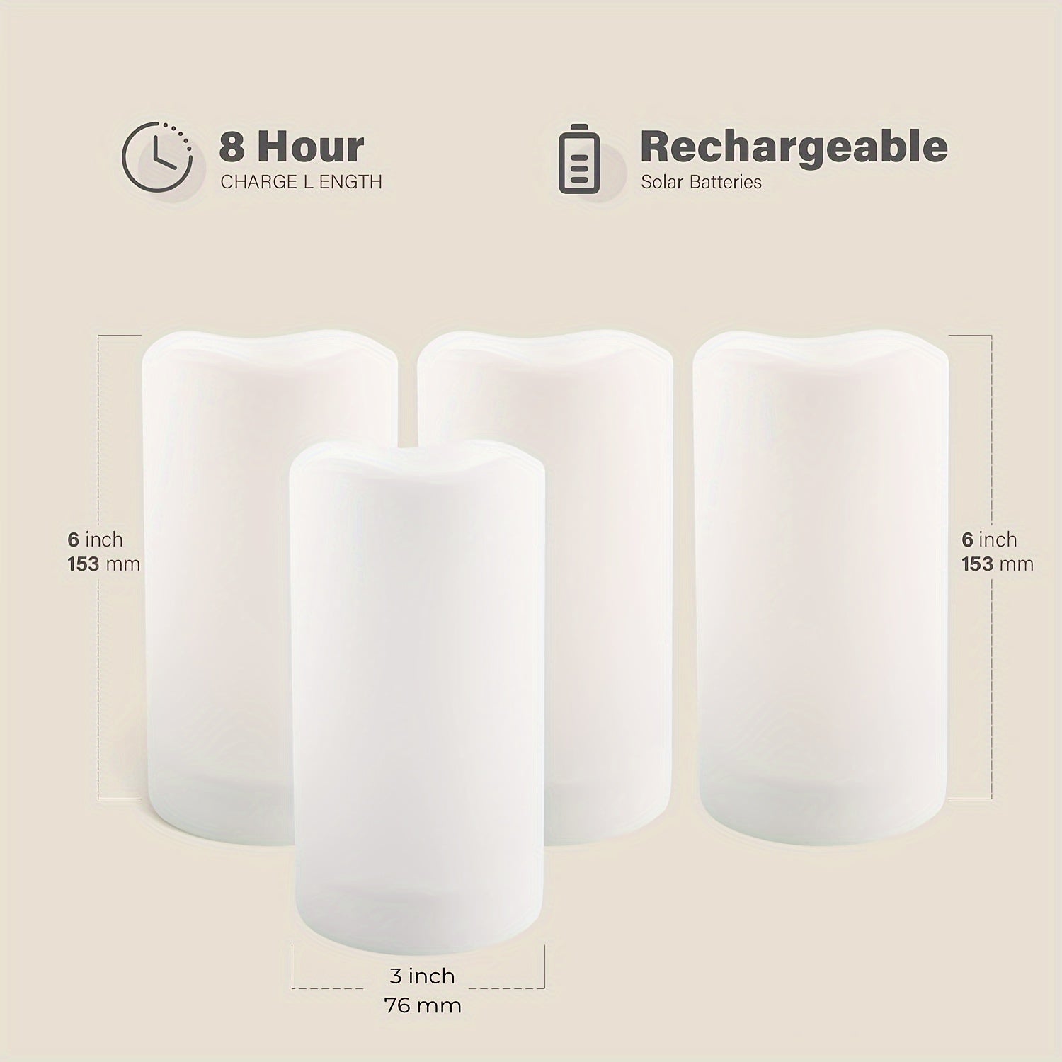 Waterproof Solar Candles for Outdoor Activities