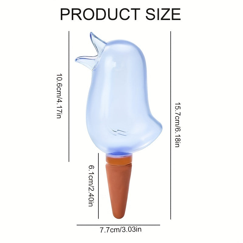 Cartoon Bird Shape Lazy Transparent Automatic Dripper Flower Pot