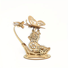3D Puzzle Mechanical Butterfly Ornament Wooden Toy