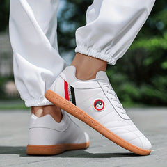 Women's Faux Leather Skate Shoes Lightweight Flat Sport Shoes