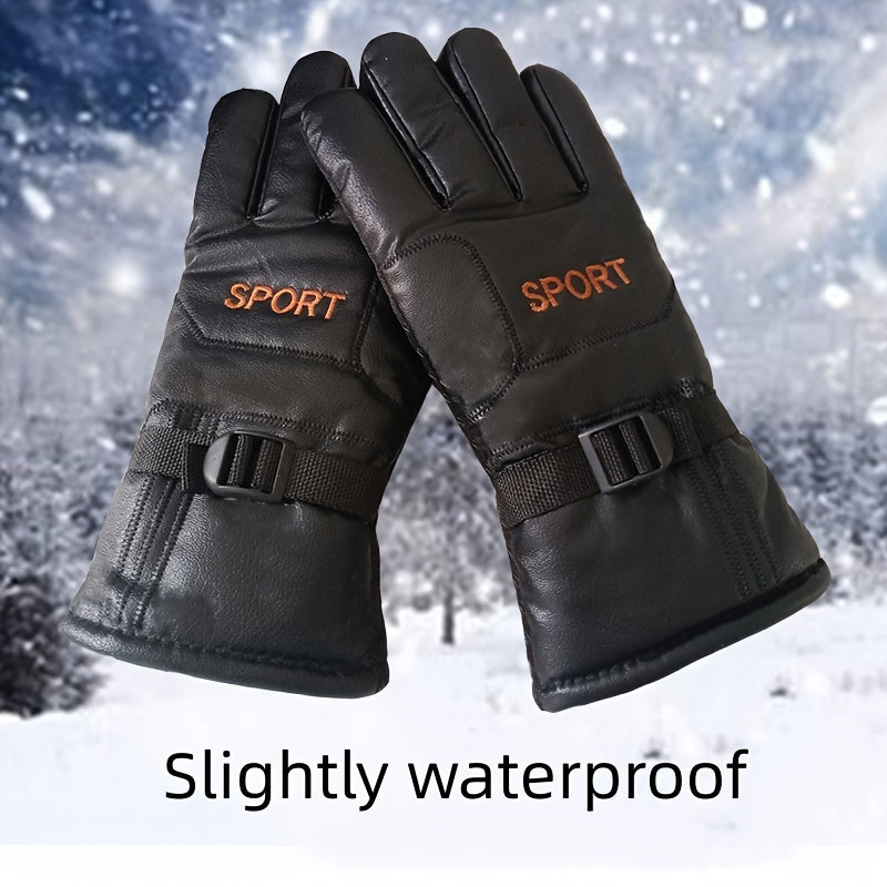 Winter Windproof Waterproof Gloves Fleece Warm Men Women Outdoor Motorcycle