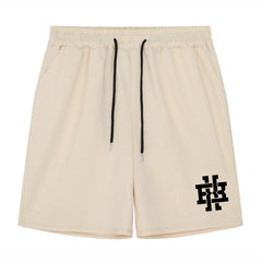 Geometric Pattern Comfy Shorts Mens Casual Stretch Elastic