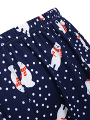 Polar Bear & Polka Dot Cami Top & Short Pajamas Set