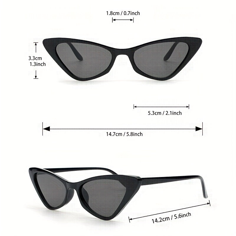 2 Pairs Small Frame Men's Sunglasses with Zipper Case