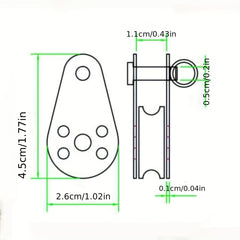 Marine 316 Stainless Steel Swivel Eye Pulley Block for Boats