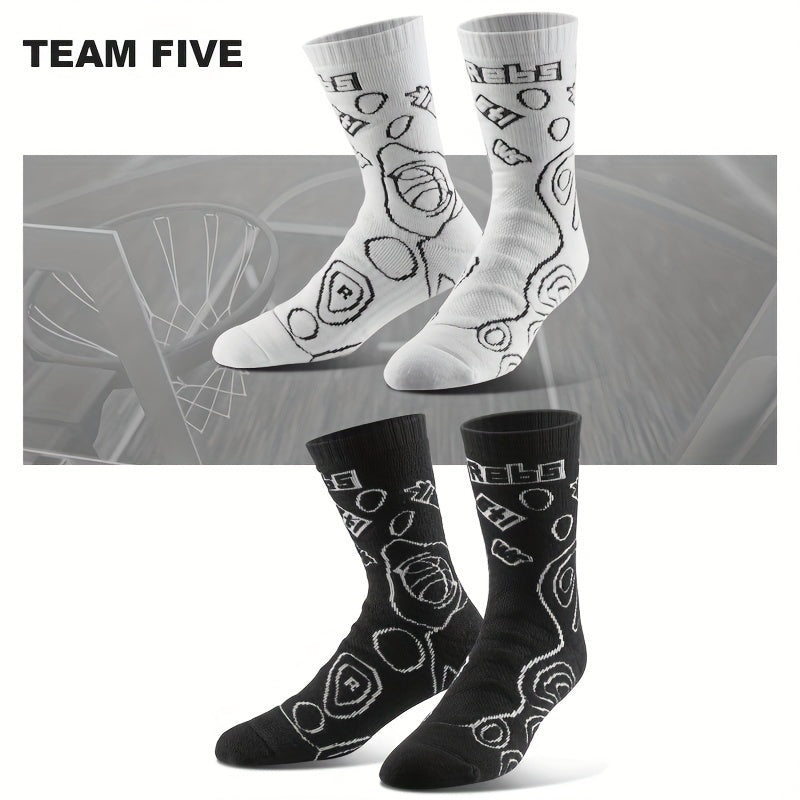 Thick Padded Combat Basketball Socks Breathable Crew Socks