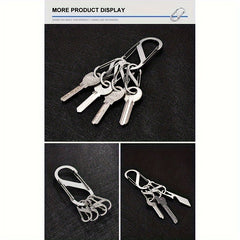 S Shape Carabiner Clips Snap Hooks Double Headed Keychain Buckles For Backpacks