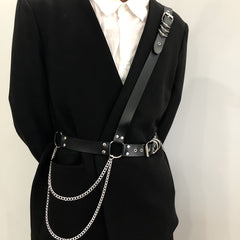 Men's Funny Body Chest Suspender for Suit Jeans
