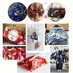 Japanese Style Cotton Fabric PreCut Fat Squares For Sewing DIY
