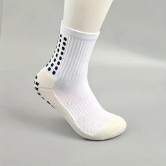 3 Pairs Non slip Football Socks Men's Mid Tube Training Socks
