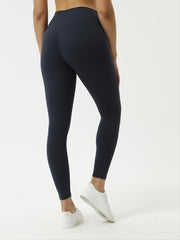 Women's Solid Fleece Tights High Waisted Yoga Leggings