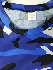 Camouflage Print Men's Graphic T-Shirt for Summer