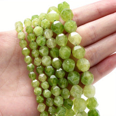 6 8 10mm Faceted Natural Stone Beads for DIY Jewelry Making