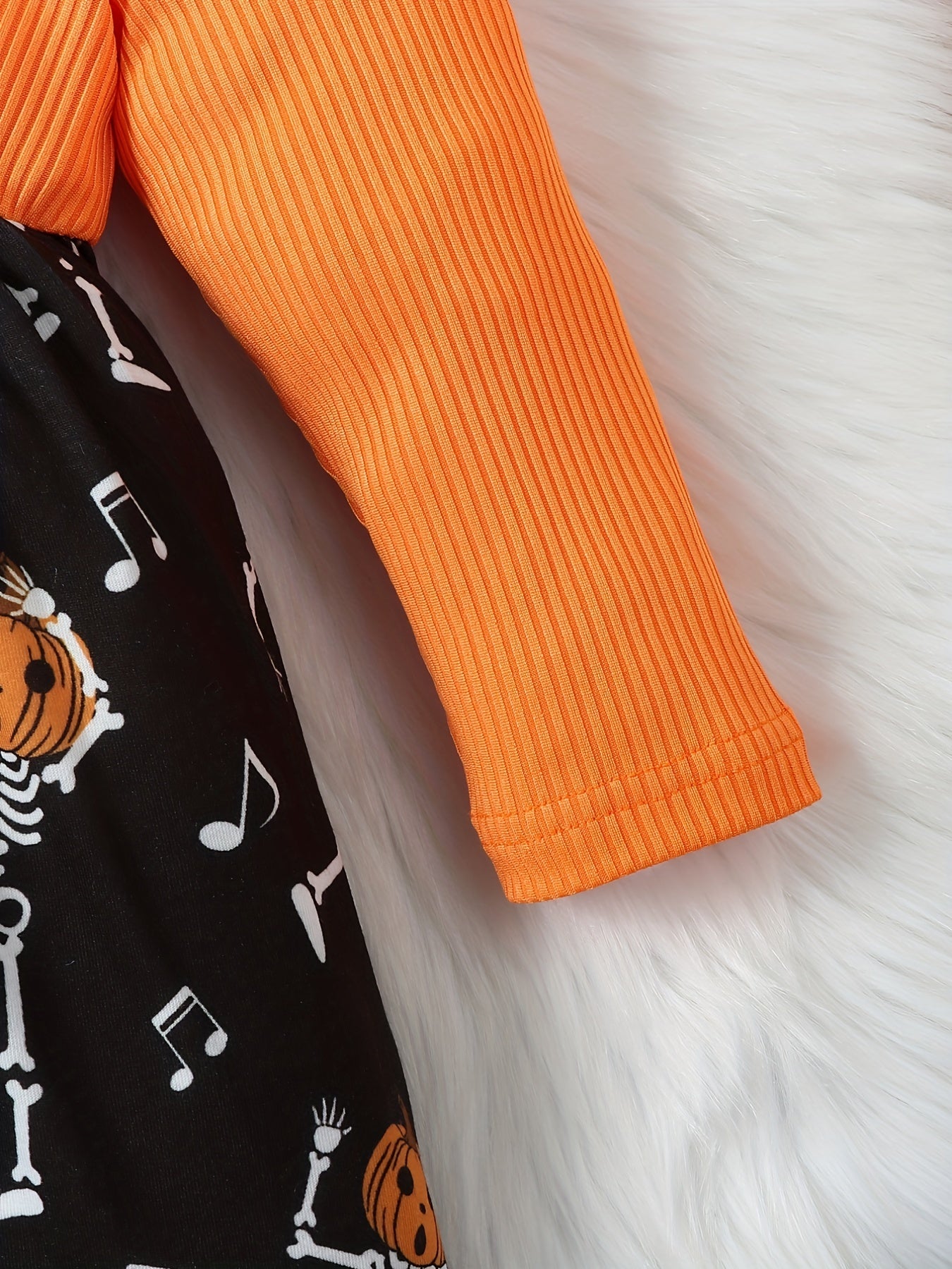 Baby Girls Halloween Dress Cartoon Stitching Dress