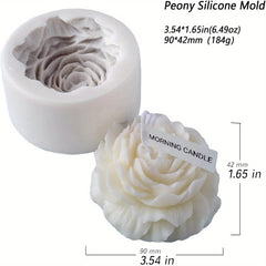 Large Peony Silicone Candle Mold Aromatherapy Gypsum Soap Resin Flower