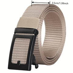 Men's Polyester Automatic Buckle Belt Casual Outdoor Golf Web Belts