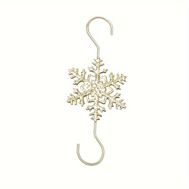 2pcs Christmas Tree Snowflake S Hook Holiday Decorations