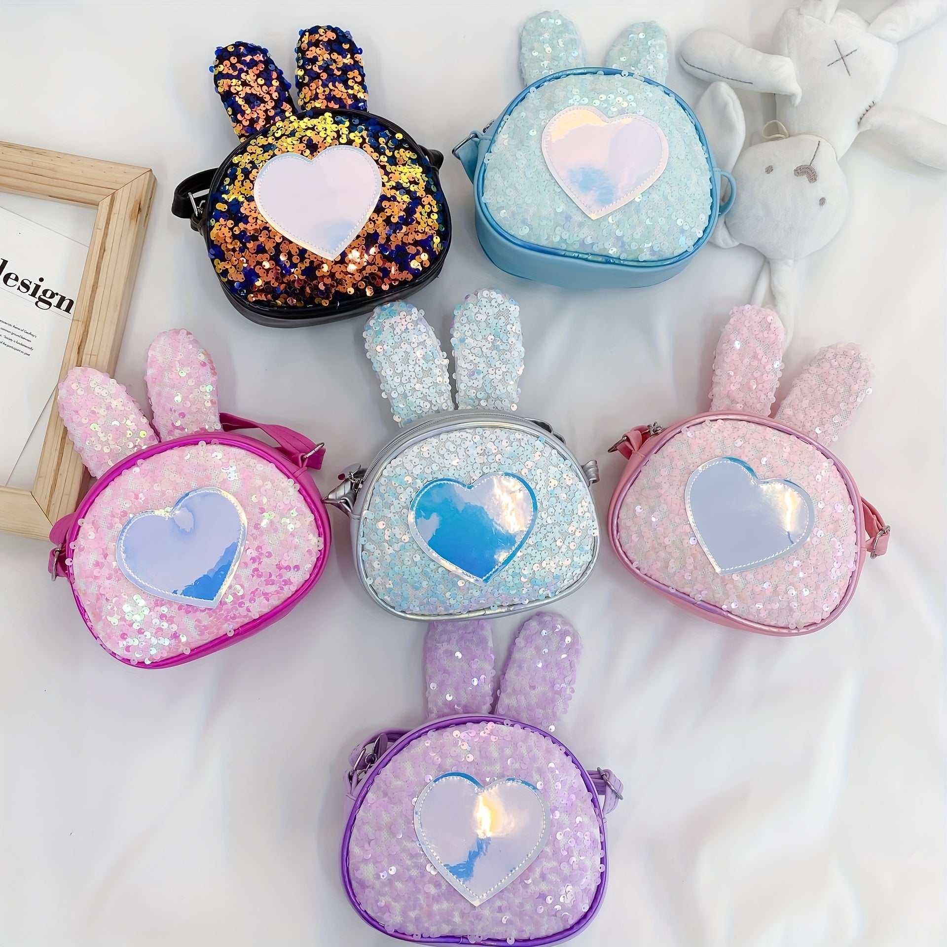 Girls Rabbit Ears Princess Messenger Bag Single Shoulder Bag