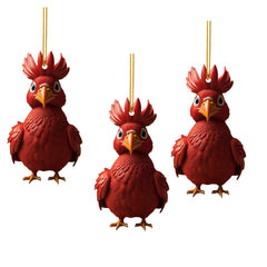 Animal Chicken Rooster Series Tree Pendant Halloween Decoration