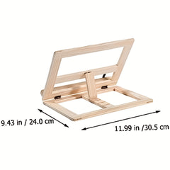 Wooden Four-Speed Adjustable Reading Rack Laptop Holder