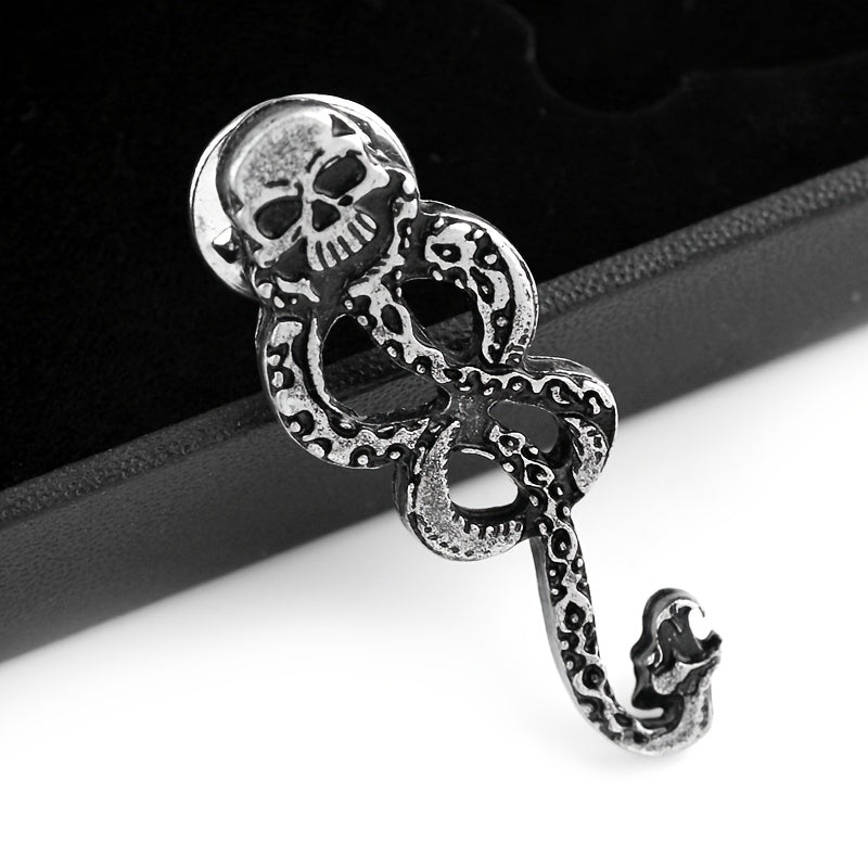 Wizard Lapel Pin Vintage Gothic Accessory for Clothes and Bags