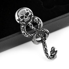 Wizard Lapel Pin Vintage Gothic Accessory for Clothes and Bags