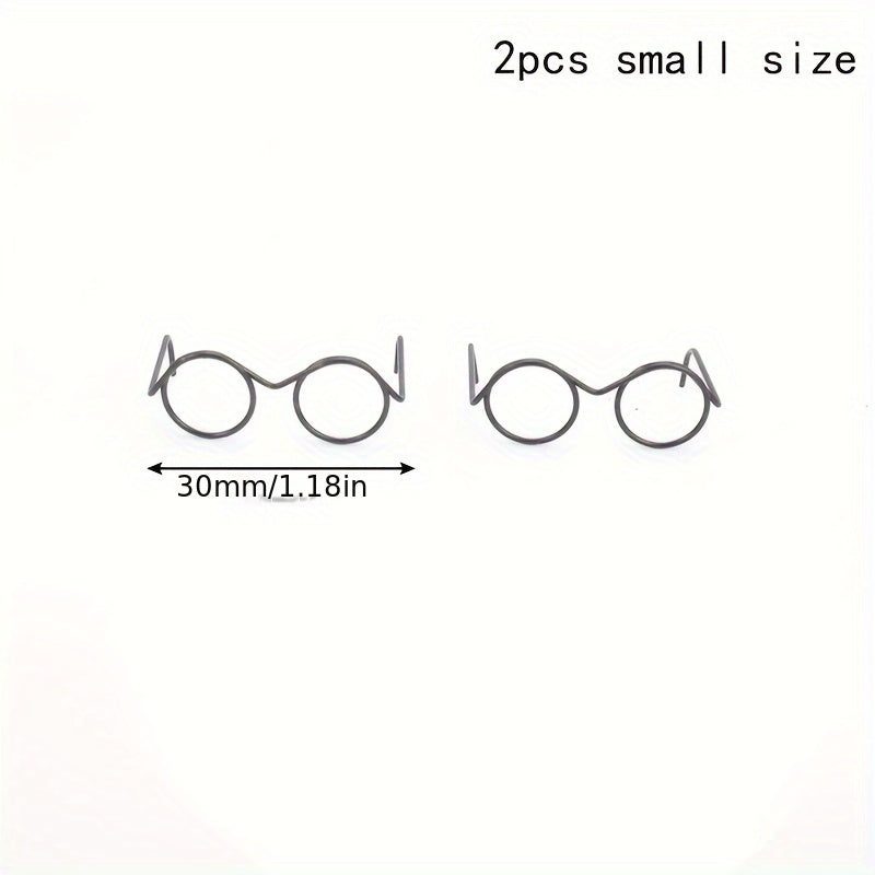 Round Frame Lens Retro Doll Cups