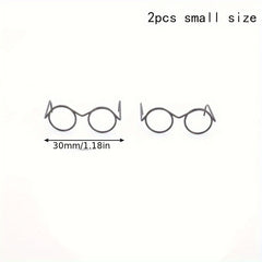 Round Frame Lens Retro Doll Cups