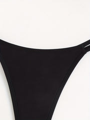 High Cut Bikini Bottom Sexy Style Low Waist Beachwear