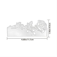 Rose Leaves Border Metal Cutting Dies for Scrapbooking Album Paper Card
