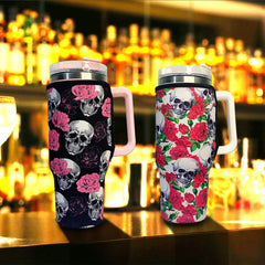 Skull Water Bottle Cover for 40oz Tumbler