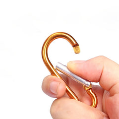 Durable Aluminum Alloy Carabiner Clip Hook Keychain for Outdoors